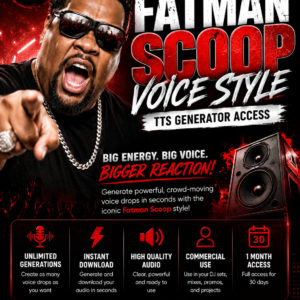 FATMAN SCOOP Voice Style (1 MONTH ACCESS)